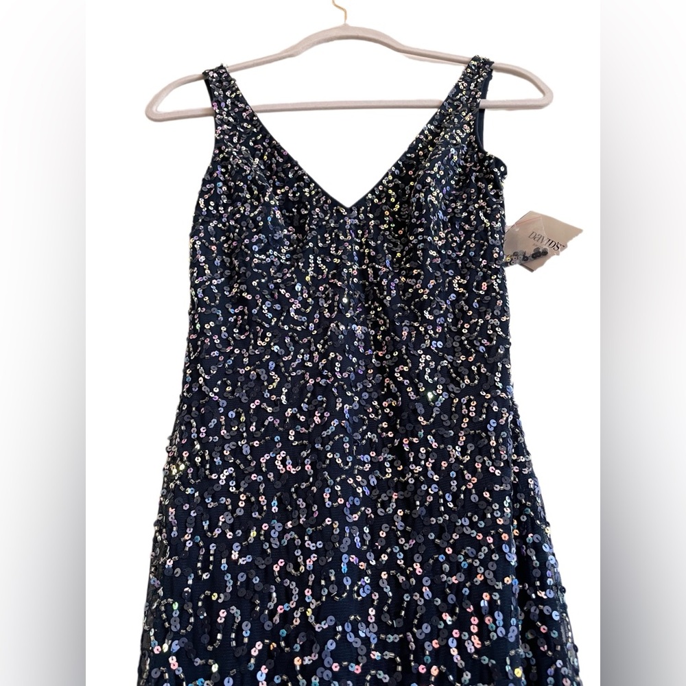 JULES AND CLEO V-Neck Allover Sequin Tank Sheath Dress NWT - 2 - Picture 7 of 15